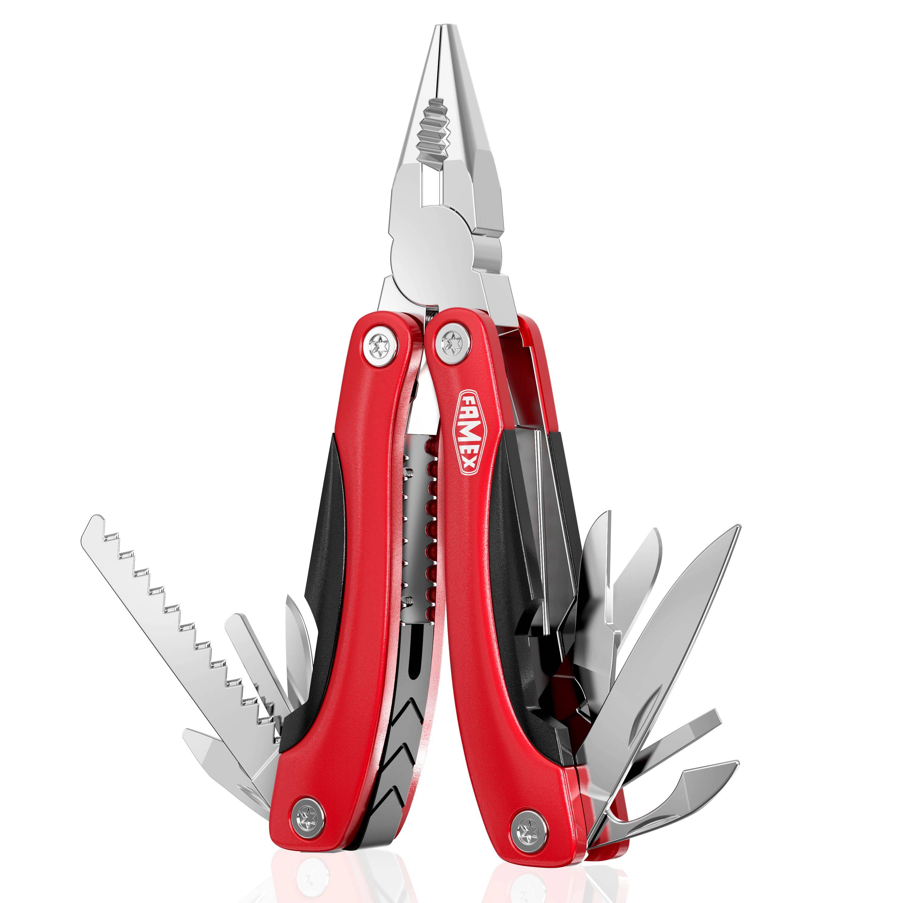 FAMEX 14006 Multi-Tool - mit Schraub-Bits und tragbarer Tasche