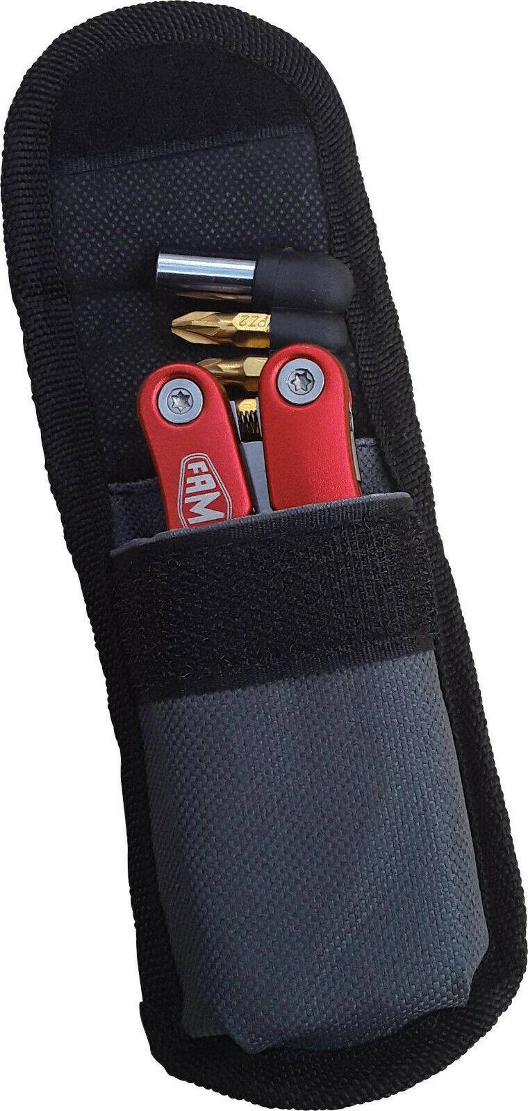 FAMEX 14006 Multi-Tool - mit Schraub-Bits und tragbarer Tasche
