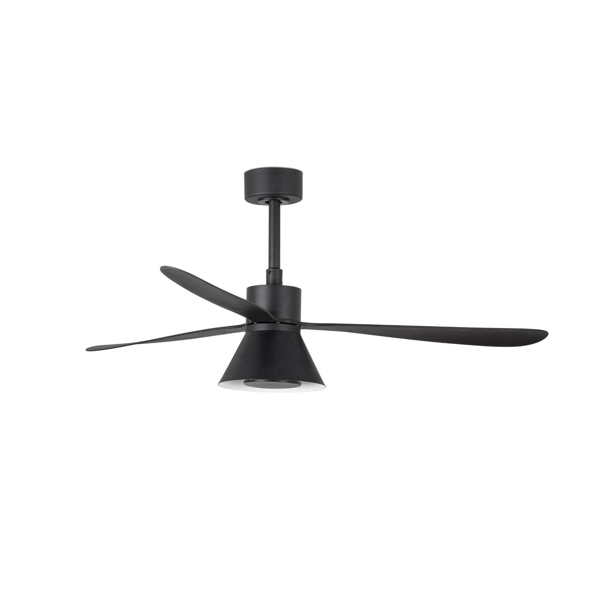 Energiespar Deckenventilator Amelia II Schwarz mit LED