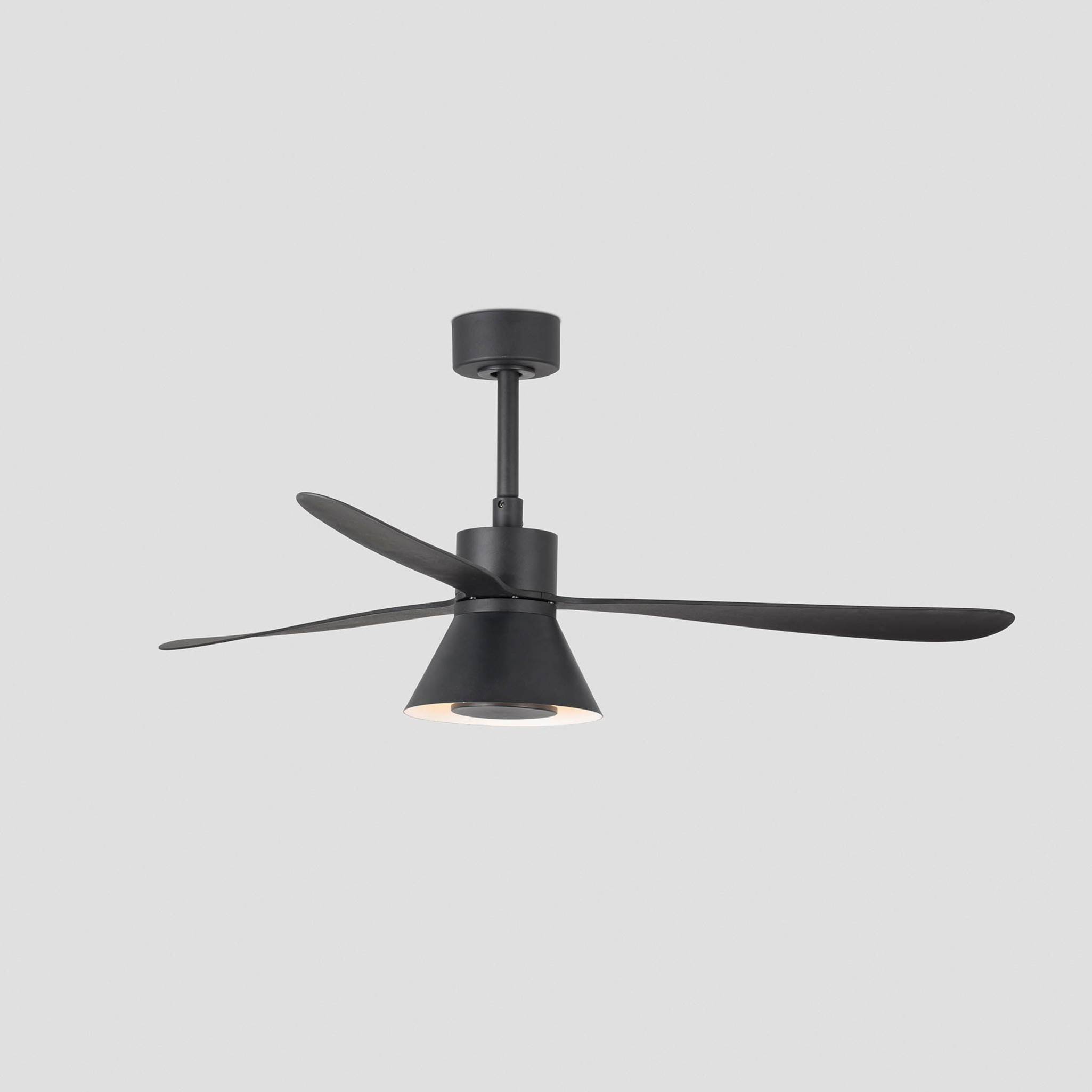 Energiespar Deckenventilator Amelia II Schwarz mit LED