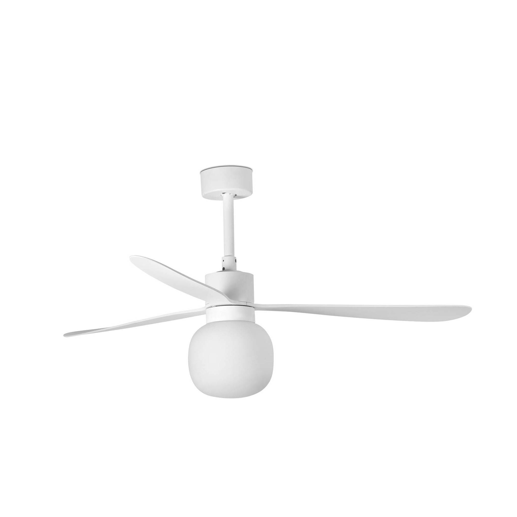 Gleichstrom Deckenventilator Amelia III Weiß mit LED
