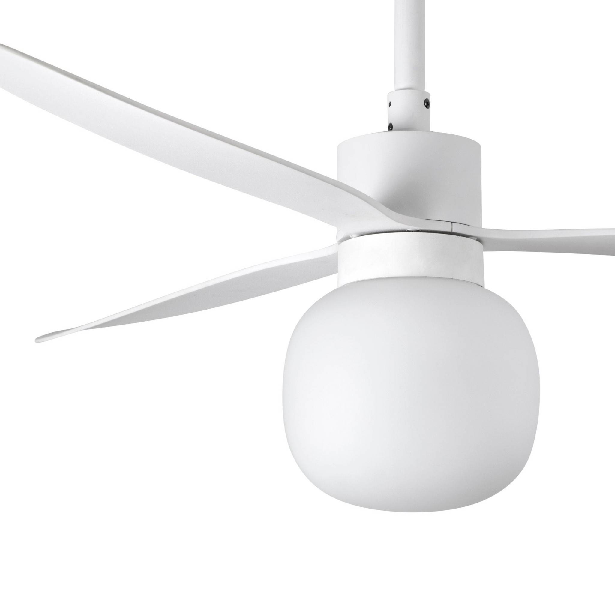 Gleichstrom Deckenventilator Amelia III Weiß mit LED