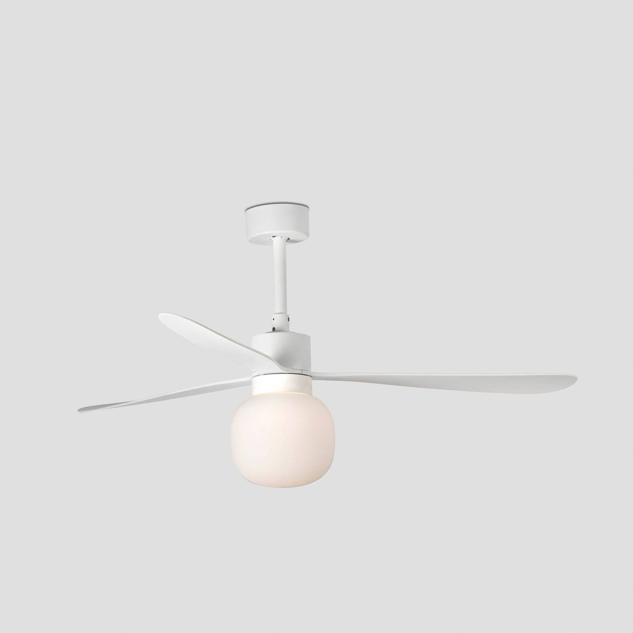 Gleichstrom Deckenventilator Amelia III Weiß mit LED
