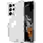 Guess Marmor Hardcase Hülle Cover für Samsung Galaxy S23 Ultra Weiß