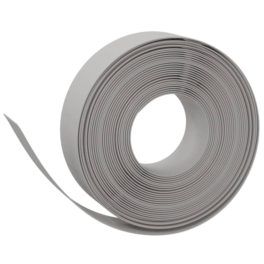 vidaXL Rasenkanten 3 Stk. Grau 10 m 15 cm Polyethylen