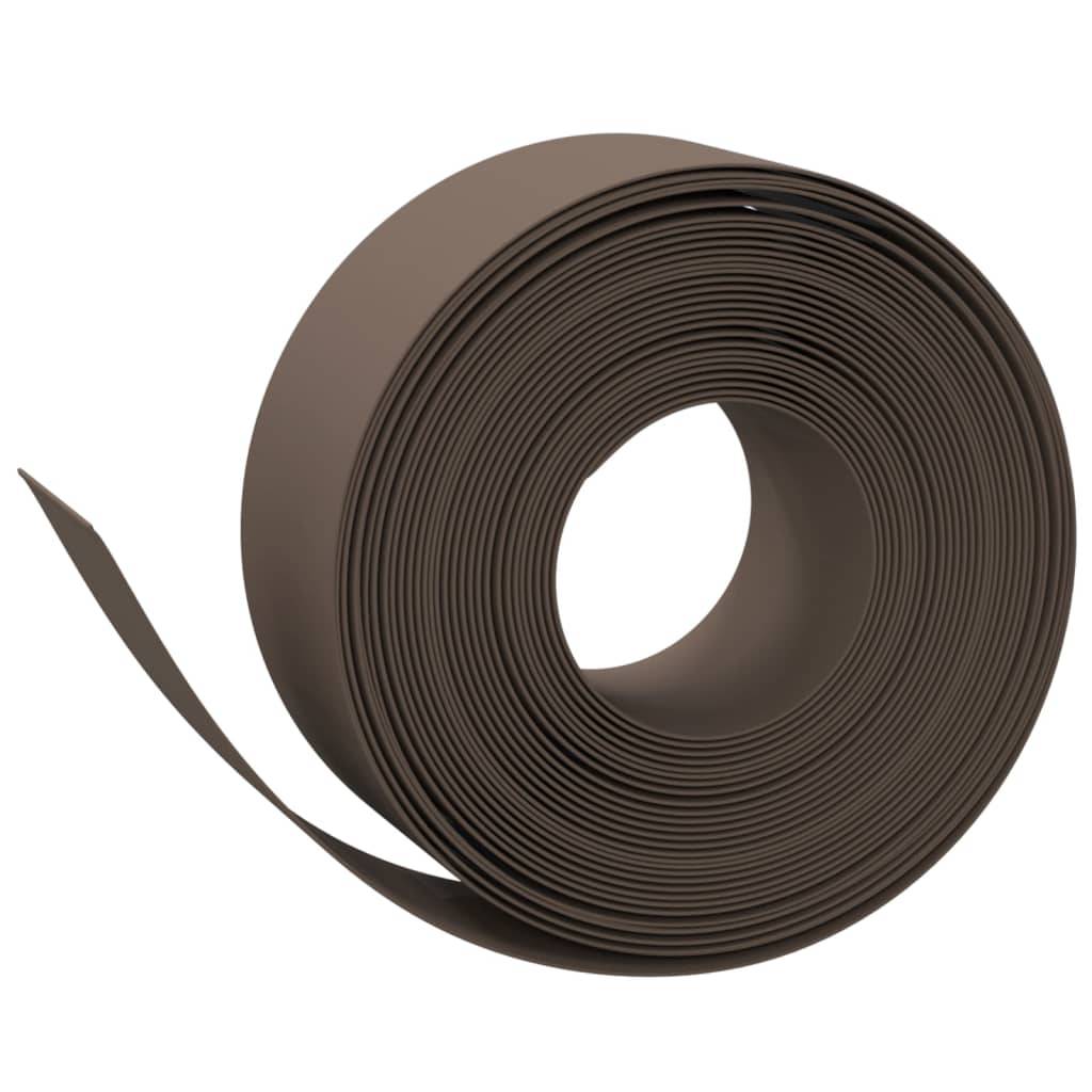 vidaXL Rasenkanten 4 Stk. Braun 10 m 20 cm Polyethylen