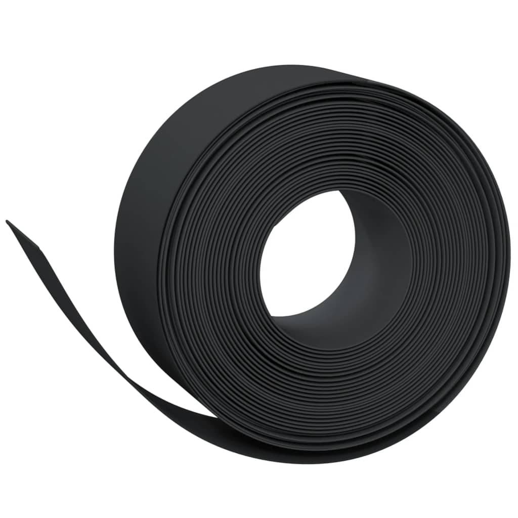 vidaXL Rasenkanten 3 Stk. Schwarz 10 m 20 cm Polyethylen