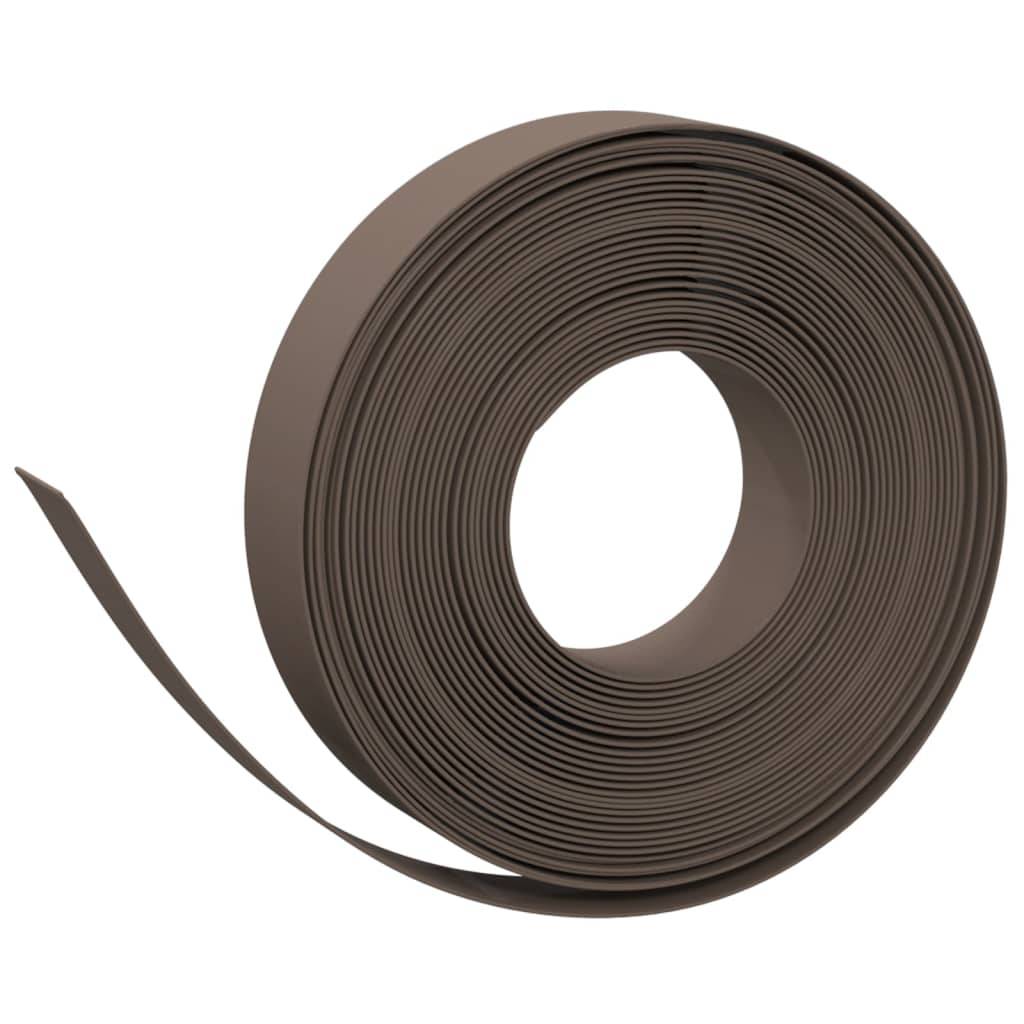 vidaXL Rasenkanten 5 Stk. Braun 10 m 10 cm Polyethylen
