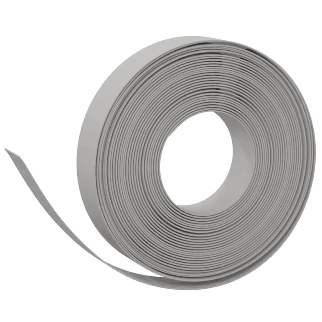 vidaXL Rasenkanten 4 Stk. Grau 10 m 10 cm Polyethylen