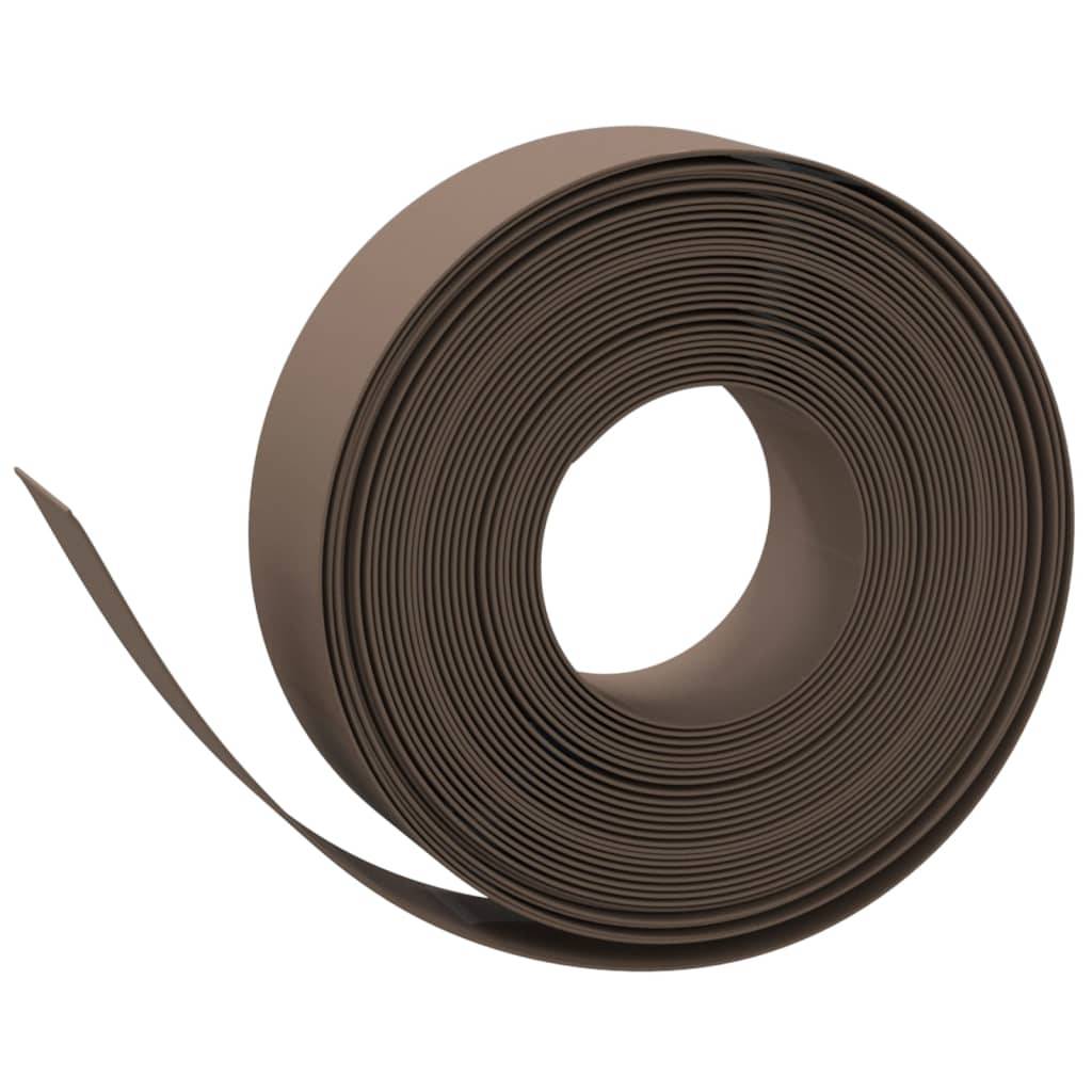 vidaXL Rasenkanten 4 Stk. Braun 10 m 15 cm Polyethylen