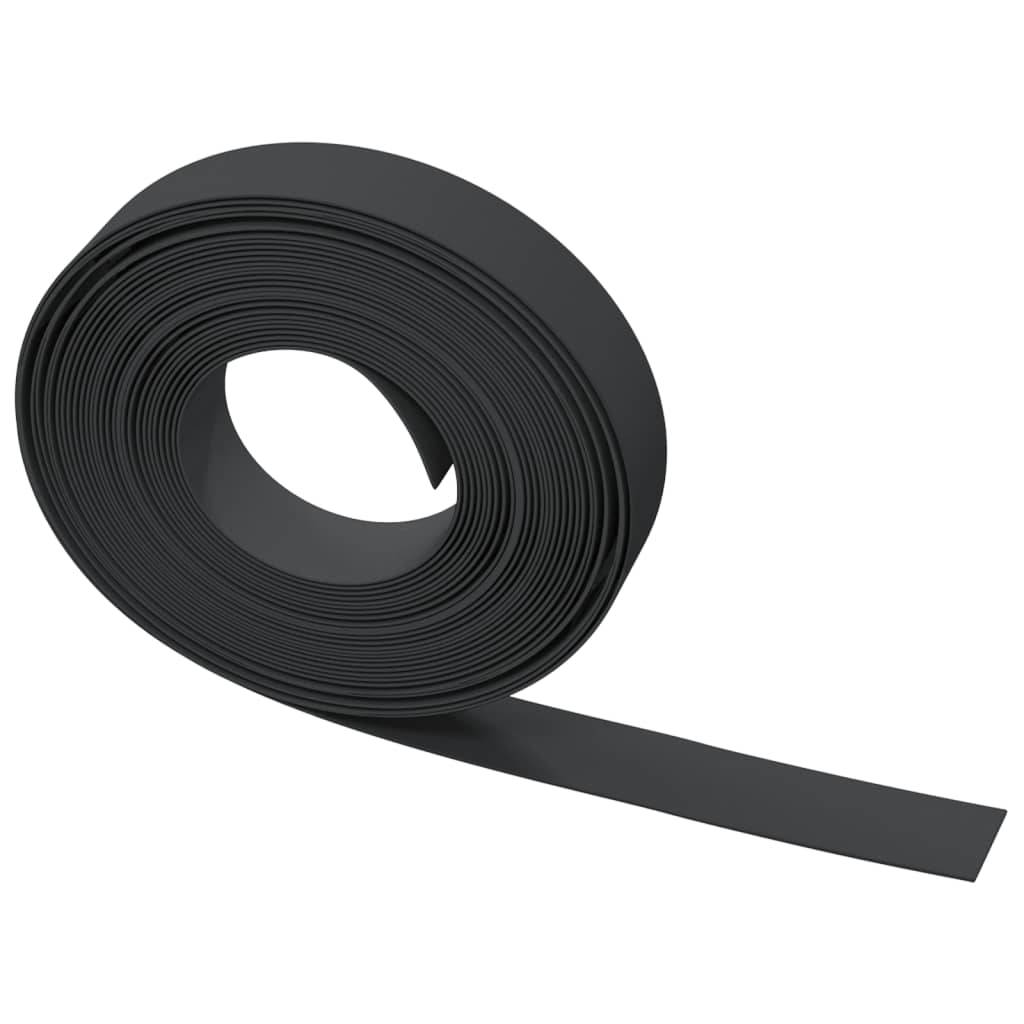 vidaXL Rasenkante Schwarz 10 m 10 cm Polyethylen