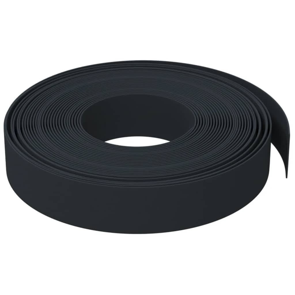 vidaXL Rasenkanten 3 Stk. Schwarz 10 m 10 cm Polyethylen