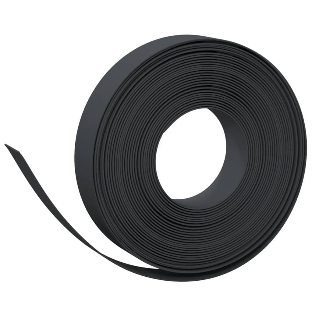 vidaXL Rasenkanten 3 Stk. Schwarz 10 m 10 cm Polyethylen