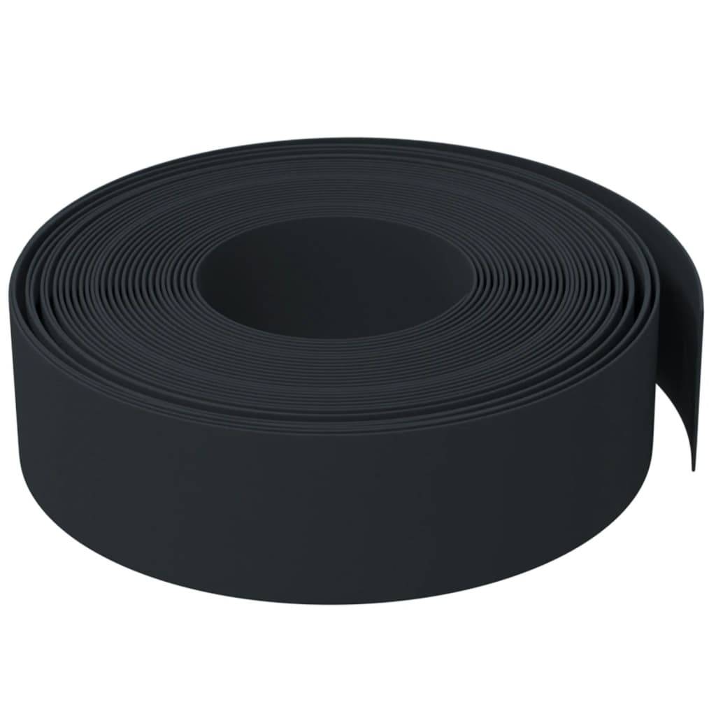 vidaXL Rasenkanten 3 Stk. Schwarz 10 m 15 cm Polyethylen