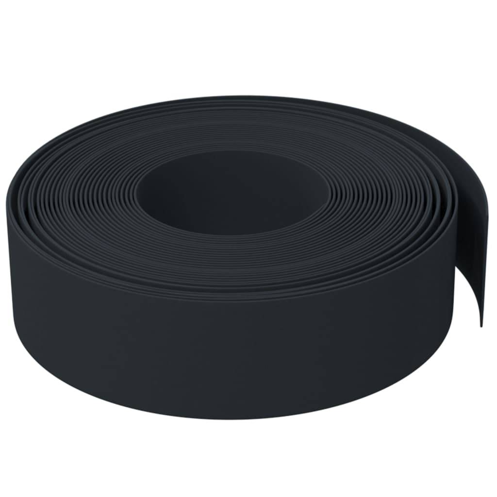 vidaXL Rasenkanten 4 Stk. Schwarz 10 m 15 cm Polyethylen