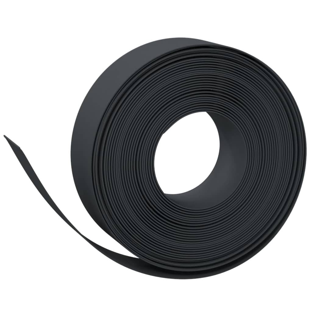 vidaXL Rasenkanten 4 Stk. Schwarz 10 m 15 cm Polyethylen