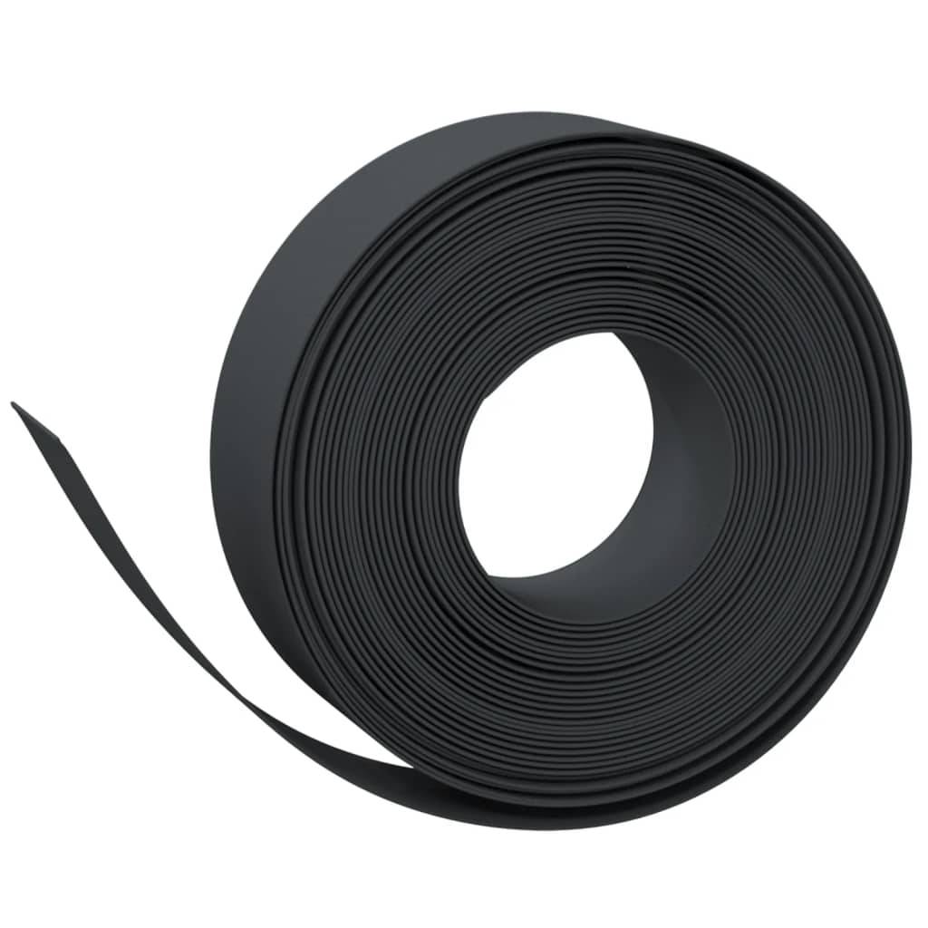 vidaXL Rasenkanten 5 Stk. Schwarz 10 m 15 cm Polyethylen