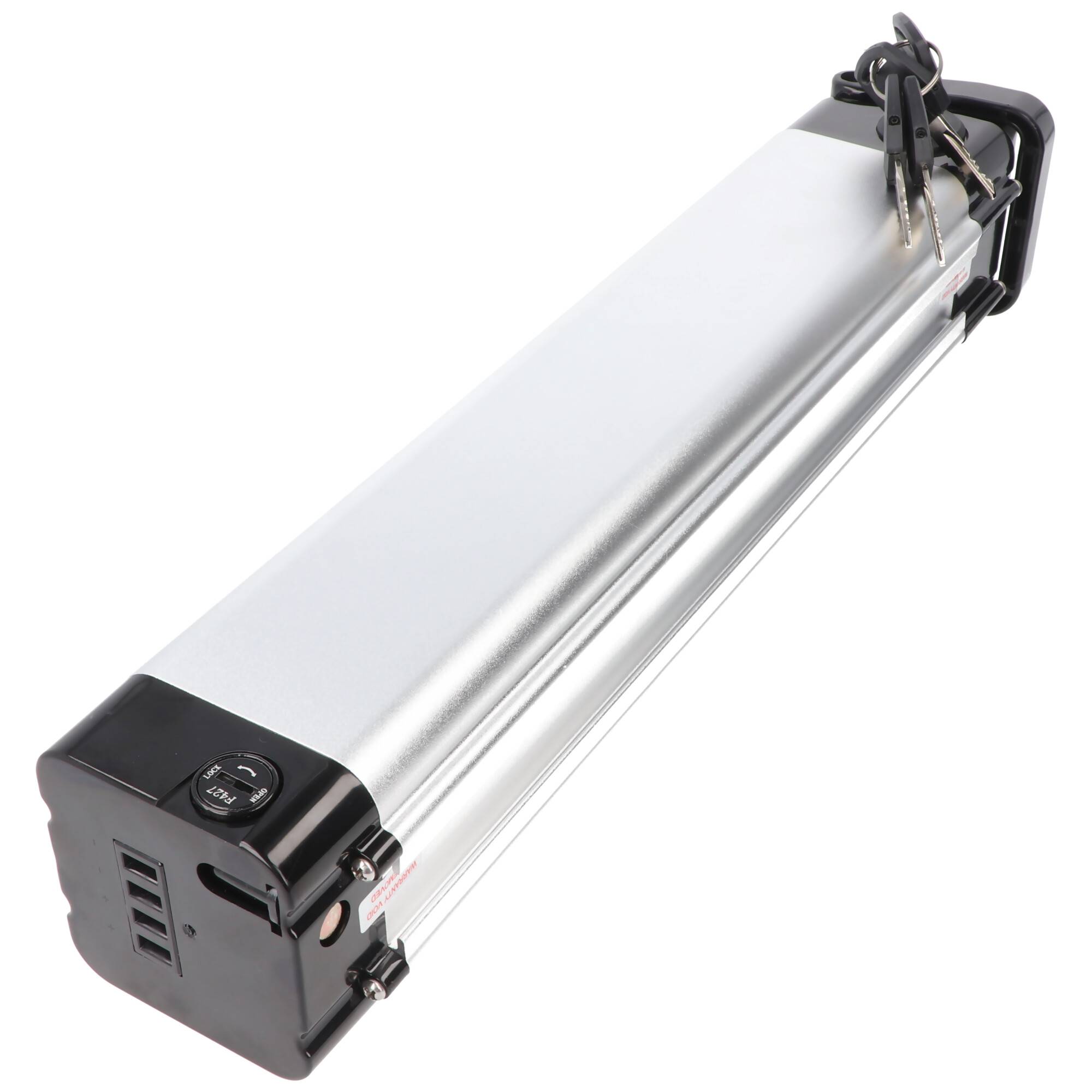 420mm Akku für E-Bike 36 Volt 11Ah 400Wh, SilverFish Slick, für swemo SW200, Pegasus D3E, AGOGS lowstep, inklusive Schlü