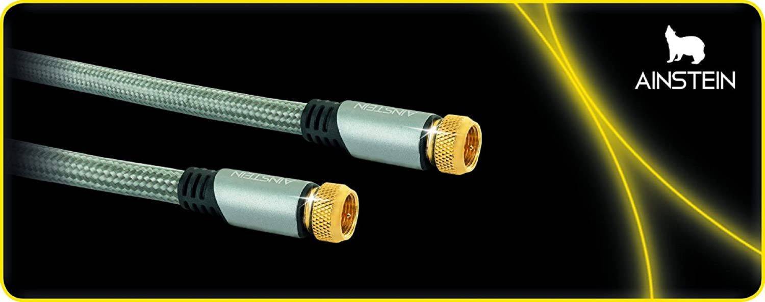 AINSTEIN SAT Anschlusskabel 1,0m, F-Stecker <gt/> F-Buchse, 110 dB