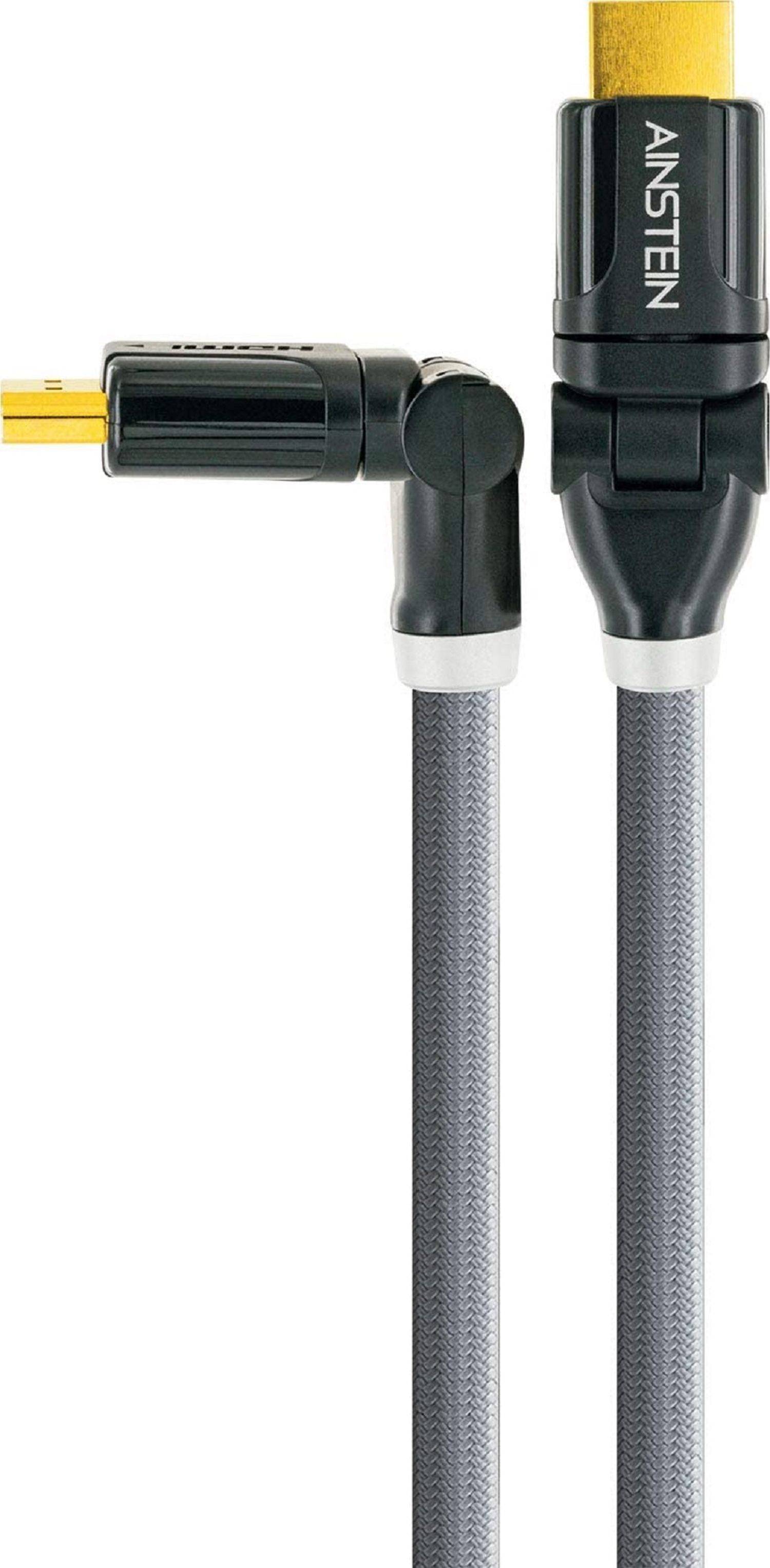 AINSTEIN High-Speed HDMI Kabel mit Ethernet 1,0m, schwenkbar, 360° HDMI Stecker <gt/> 360° HDMI Stecker