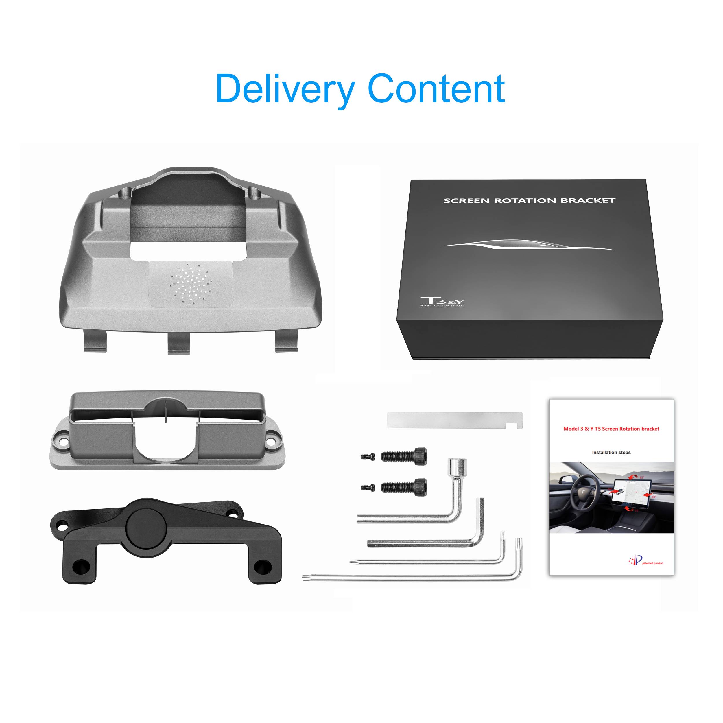 Für Tesla Model 3 / Y Nachrüstbare Schwenkbildschirmhalterung