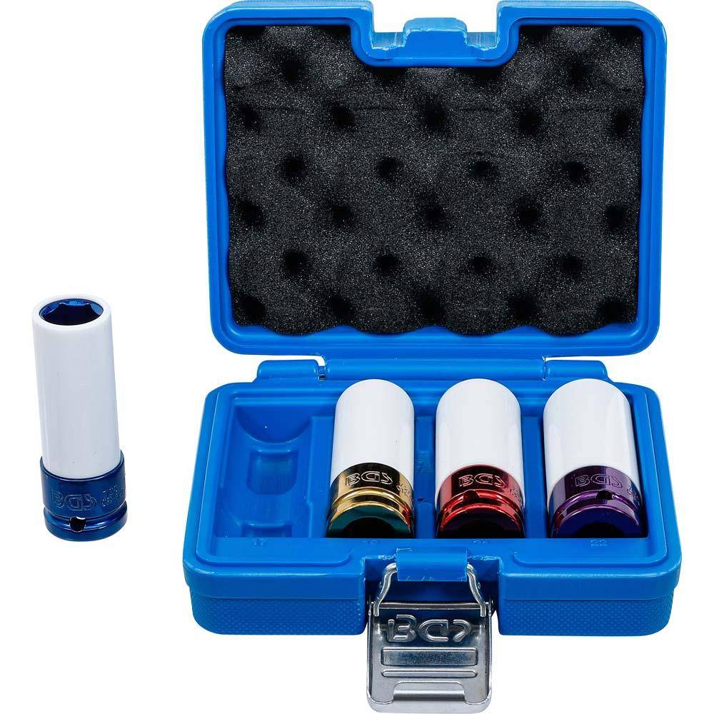 Kraftschoneinsatz-Satz - Antrieb Innenvierkant 12,5 mm (1/2 '') - SW 17 bis 22 mm