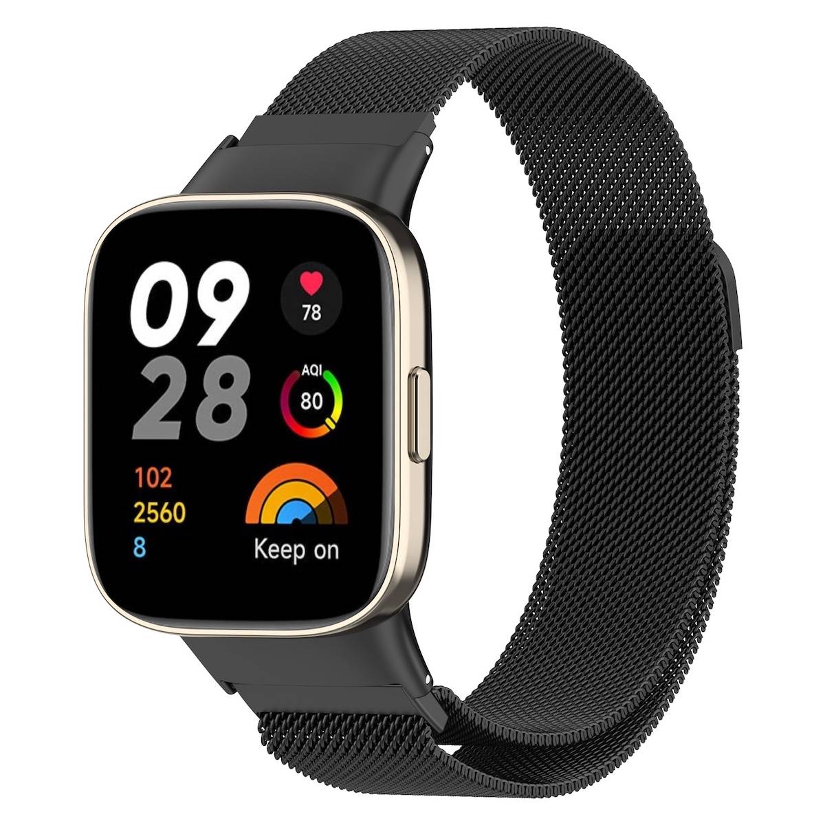 Milanese Loop Armband mit Magnetverschluss für Xiaomi Redmi Watch 3 Ersatz Armband Smart Uhr Magnetverschluss