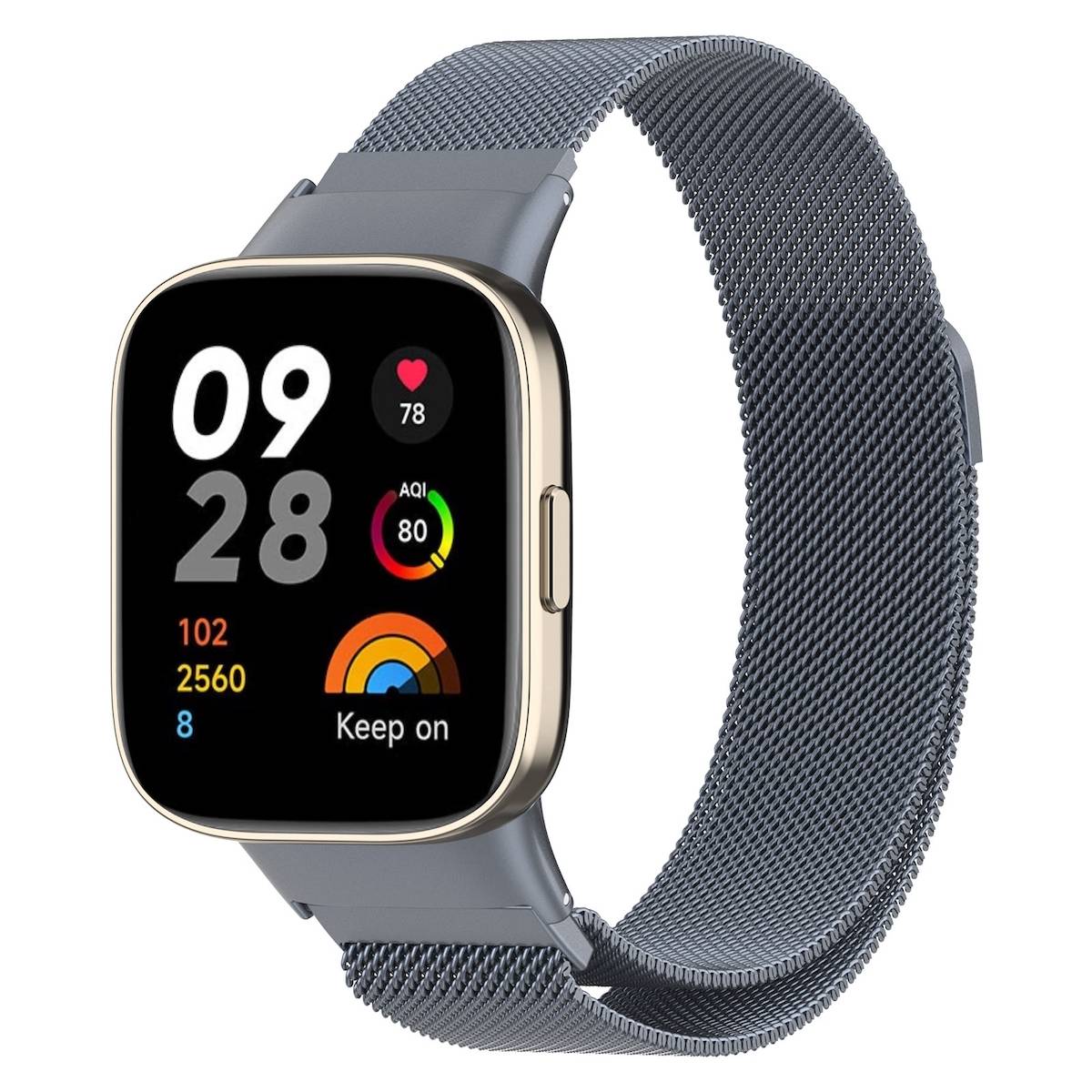 Milanese Loop Armband mit Magnetverschluss für Xiaomi Redmi Watch 3 Ersatz Armband Smart Uhr Magnetverschluss