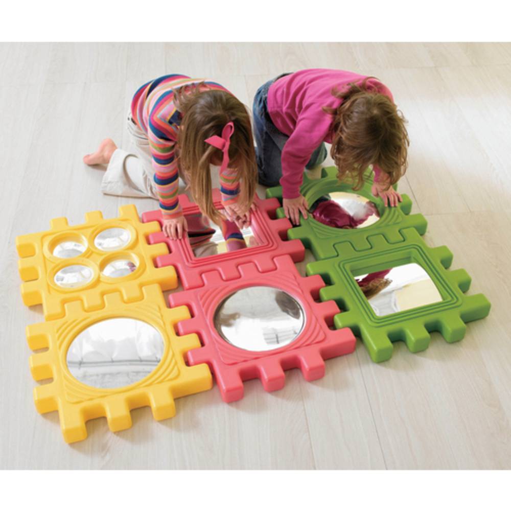 Weplay KT1002 We-Blocks Mega Spiegel Elemente, bunt, 6-teilig (1 Set)