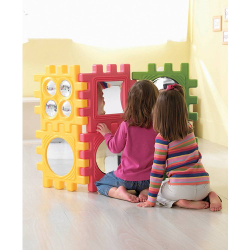 Weplay KT1002 We-Blocks Mega Spiegel Elemente, bunt, 6-teilig (1 Set)