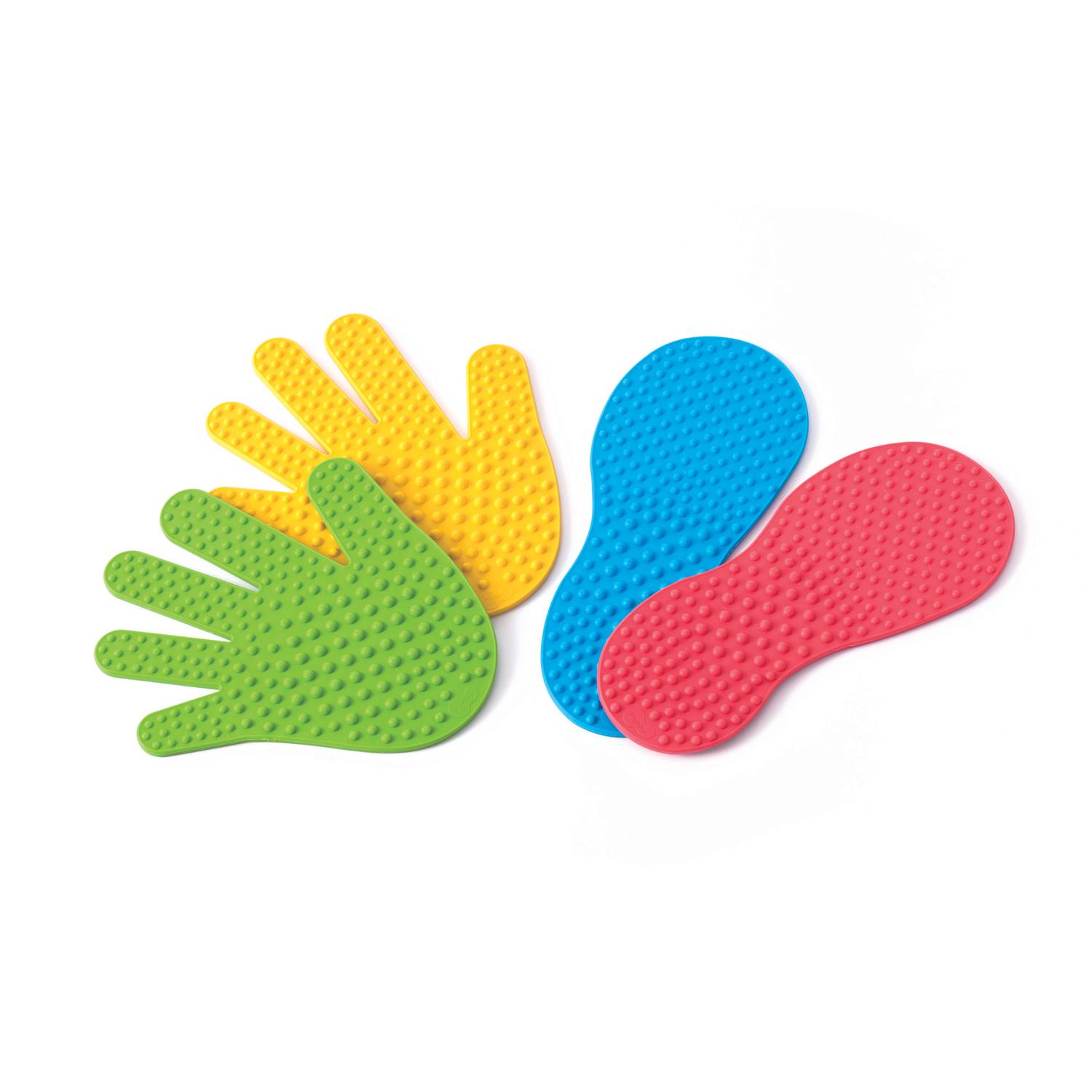 Weplay KM2008 Hand- & Fußabdrücke aus Gummi, je 6 Paar, bunt, 24-teilig (1 Set)