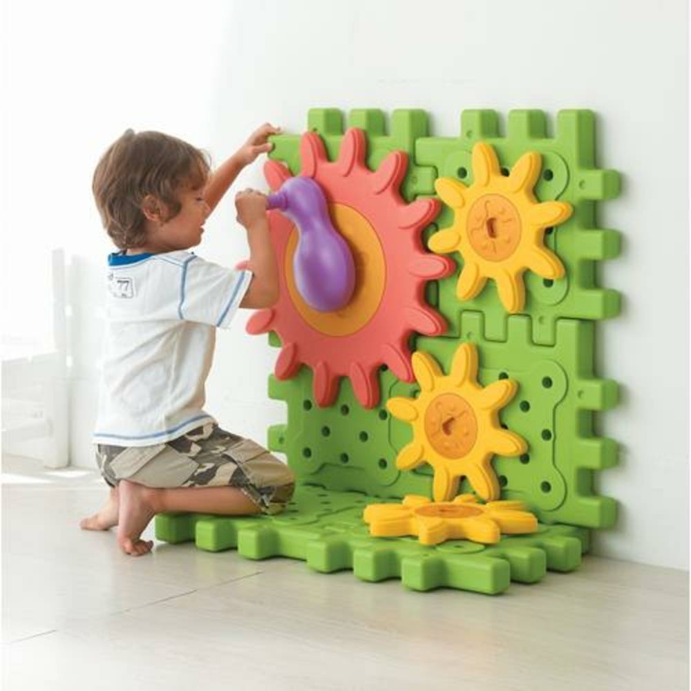 Weplay KT1004 We-Blocks Mega Getriebe Mechanik Elemente, bunt, 14-teilig (1 Set)