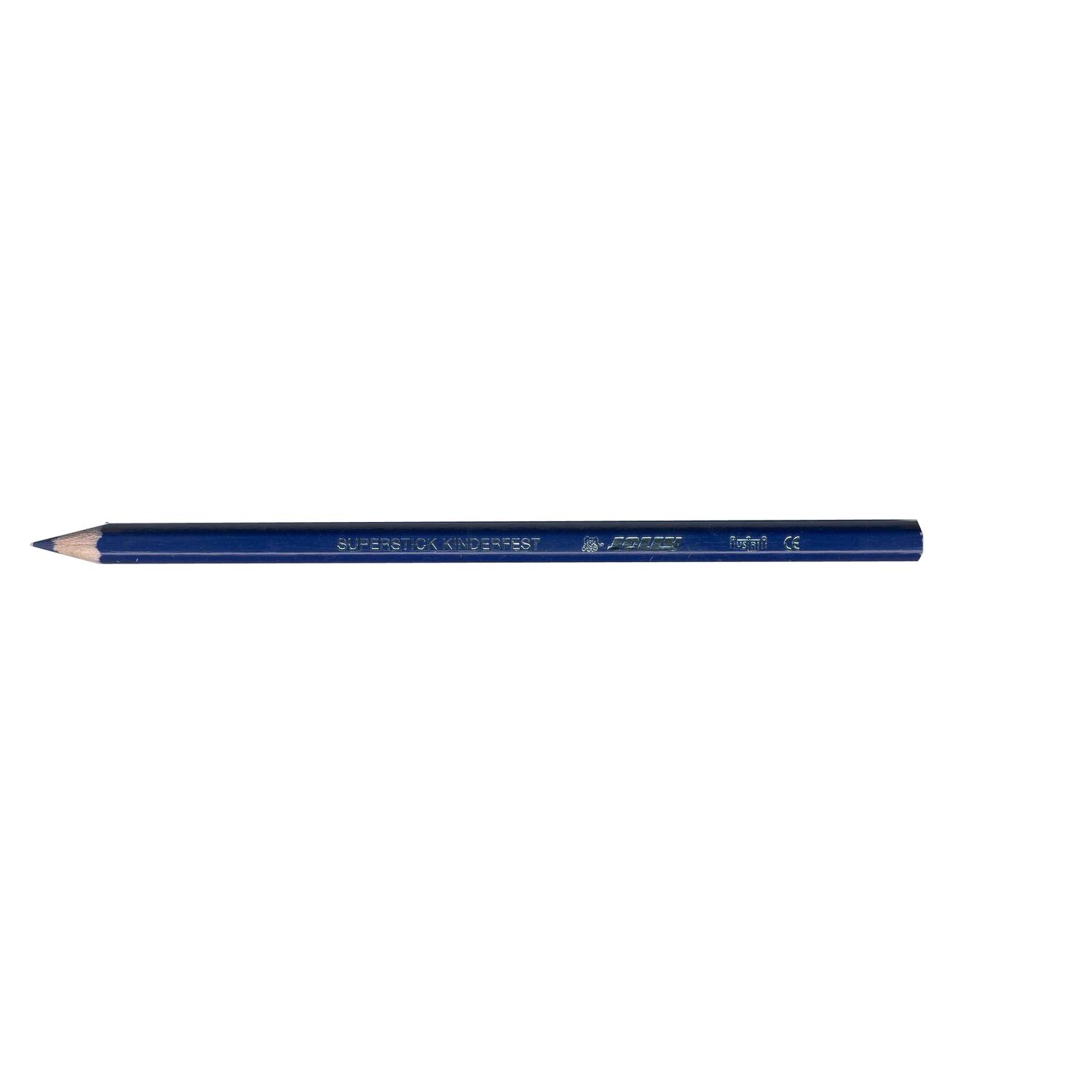 Jolly 3000-0252 Supersticks Buntstifte Kinderfest, ultramarinblau (12er Pack)