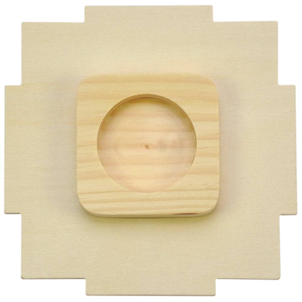 EDUPLAY 210088 Holzlaterne zum basteln & bemalen, natur