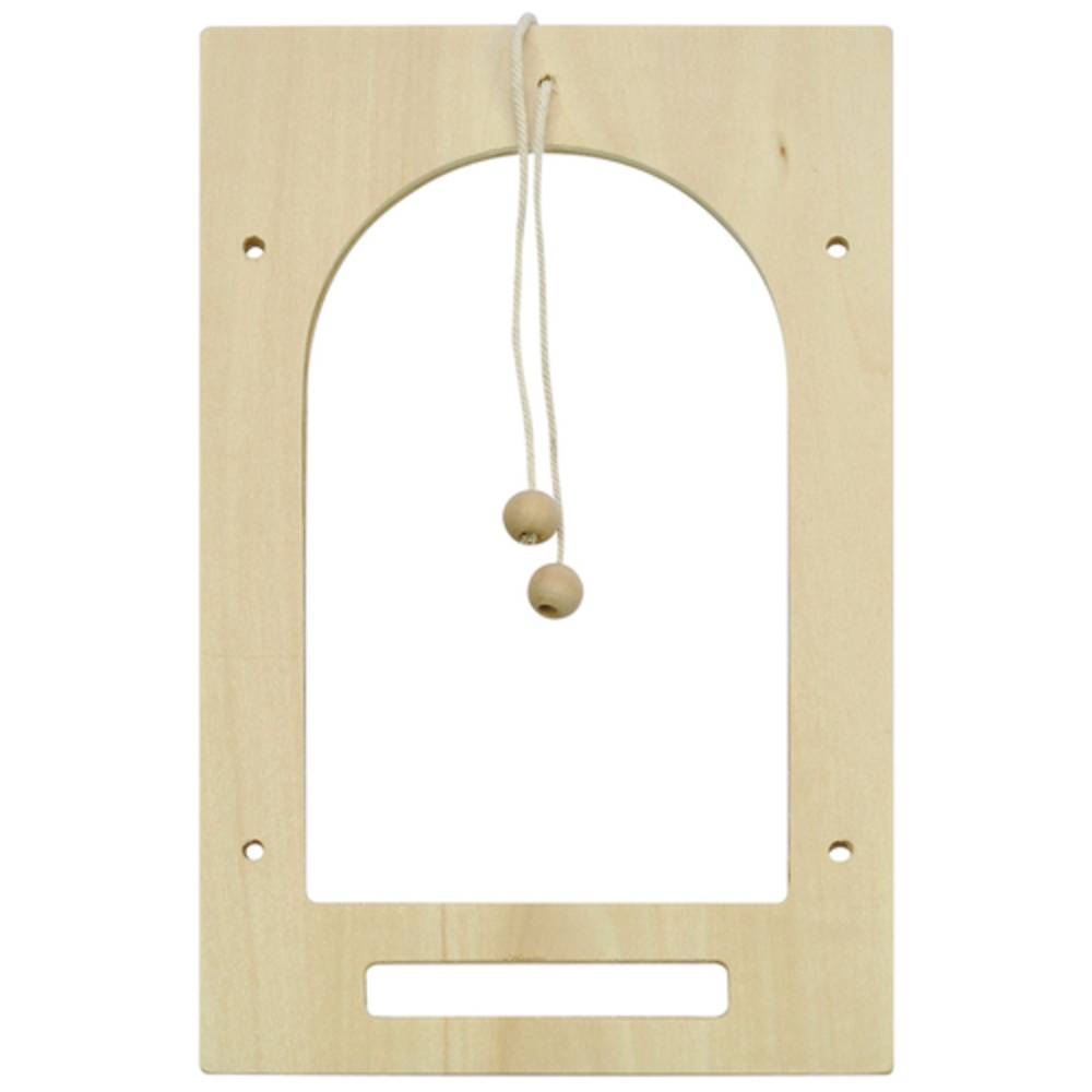 EDUPLAY 210088 Holzlaterne zum basteln & bemalen, natur