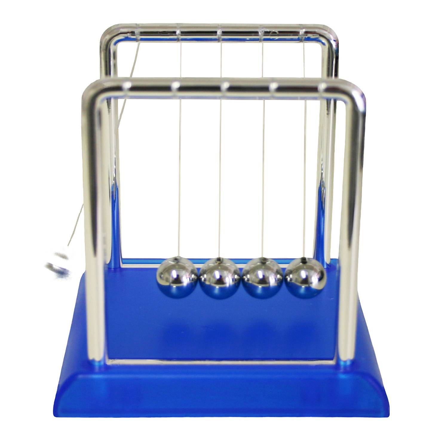 EDUPLAY 130-166 Kugelstoßpendel Newton mit 5 Metallkugeln, mehrfarbig