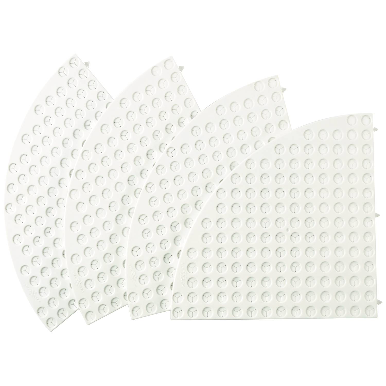 EDUPLAY 120288 Playboard Fädelplatte, 4 Fädelstifte, mehrfarbig, 4-teilig (1 Set)