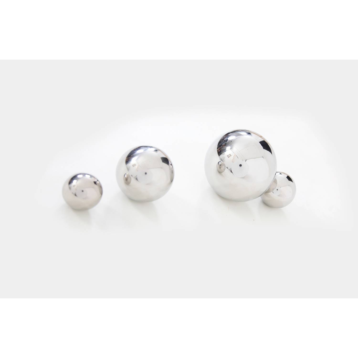 EDUPLAY 110306 Sensorik Spielekugeln, silber, 4-teilig (1 Set)