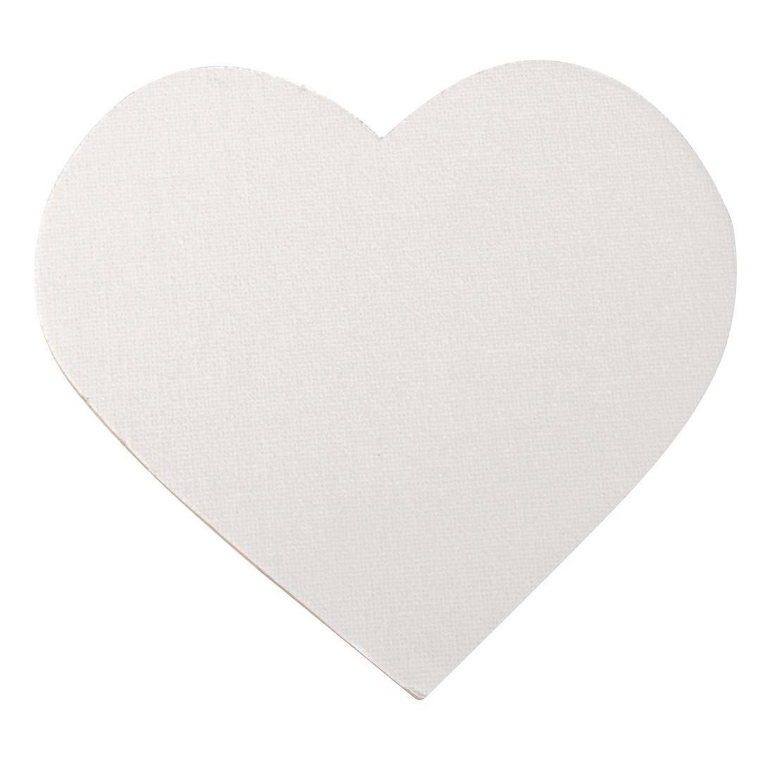 EDUPLAY 210230 Leinwandherzen, natur, 5-teilig (1 Set)