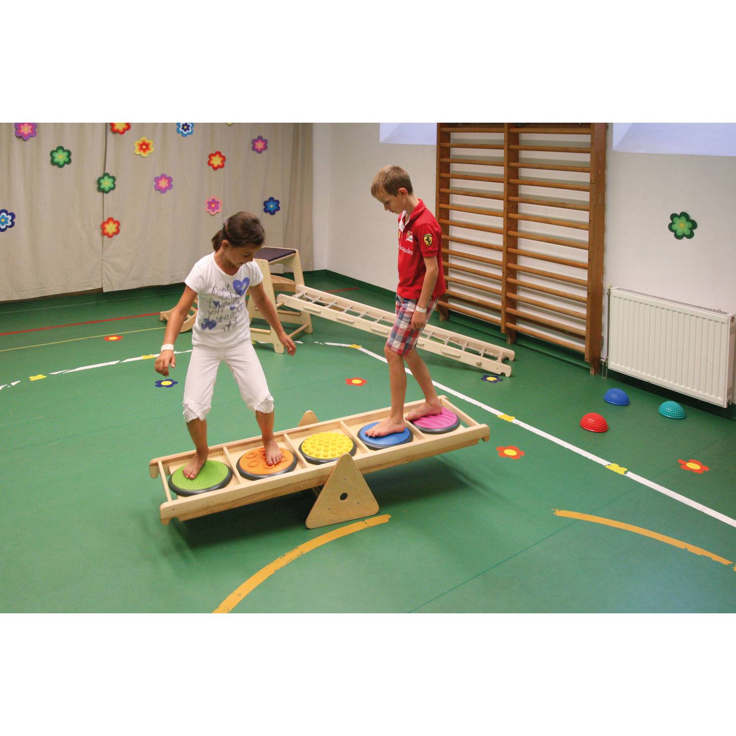 EDUPLAY 170341 Edugym Wippbock, 47 x 35 x 31 cm, natur