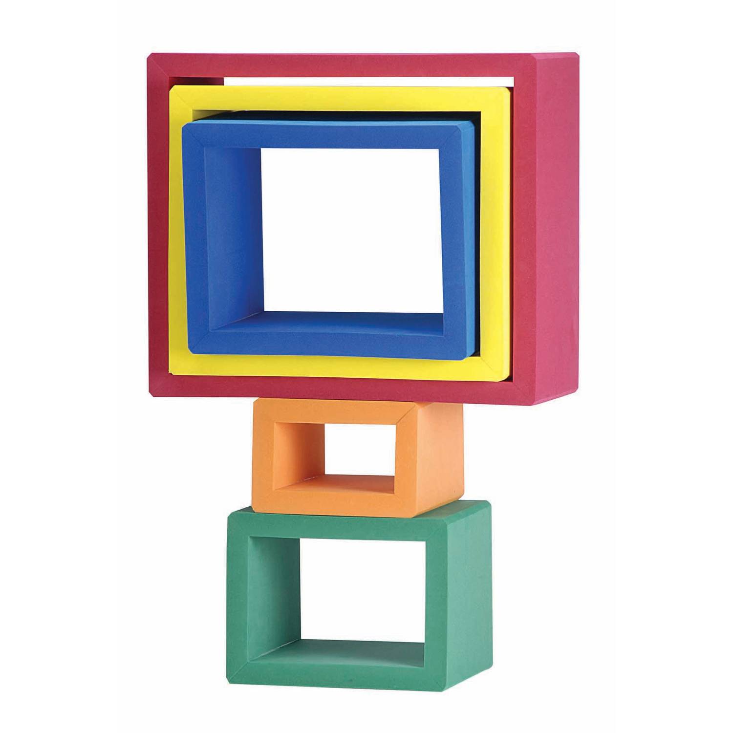 EDUPLAY 110354 Hängezeltrahmen, 100 x 100 cm, Seil: 5 m, Holz, natur