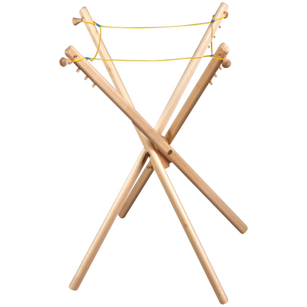 EDUPLAY 110364 Klappstand zu Leuchtkübel, Ø 54 cm, verstellbar, Holz, natur