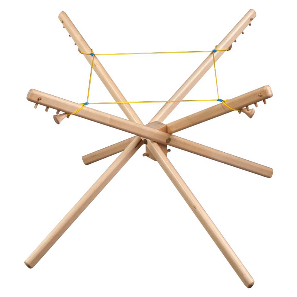 EDUPLAY 110364 Klappstand zu Leuchtkübel, Ø 54 cm, verstellbar, Holz, natur