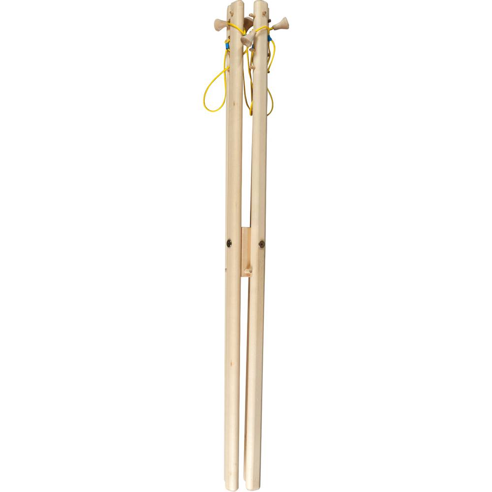 EDUPLAY 110364 Klappstand zu Leuchtkübel, Ø 54 cm, verstellbar, Holz, natur