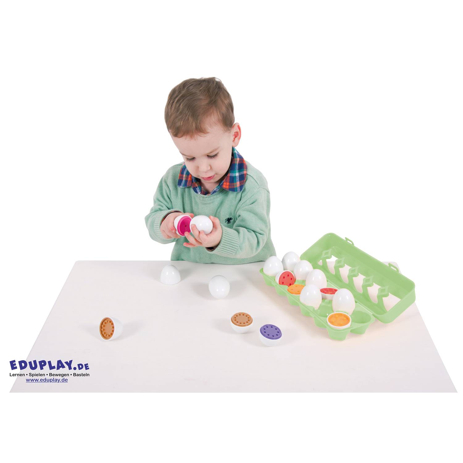 EDUPLAY 120553 Eier-Gedächtnisspiel, mehrfarbig (1 Set)