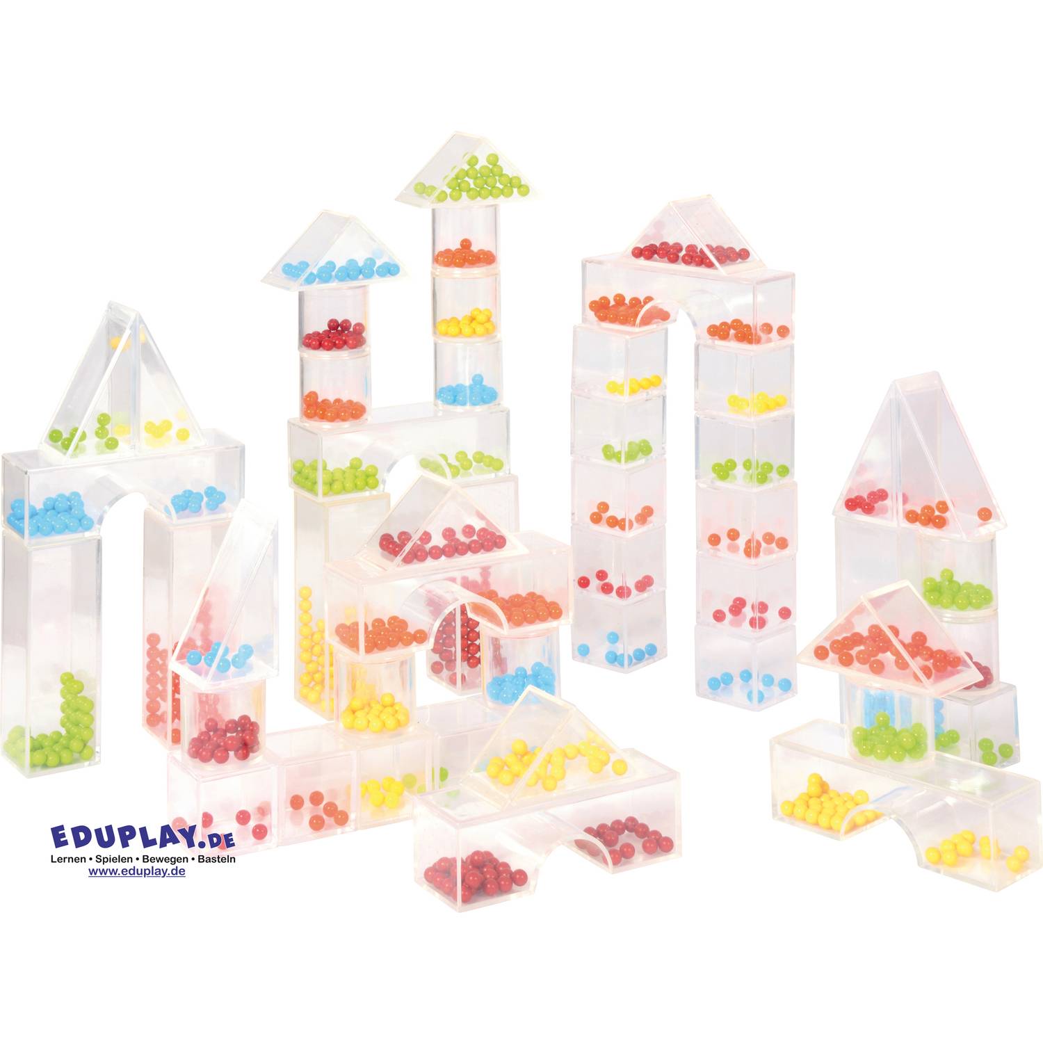 EDUPLAY 120572 Perlenblocks, mehrfarbig, 50-teilig (1 Set)