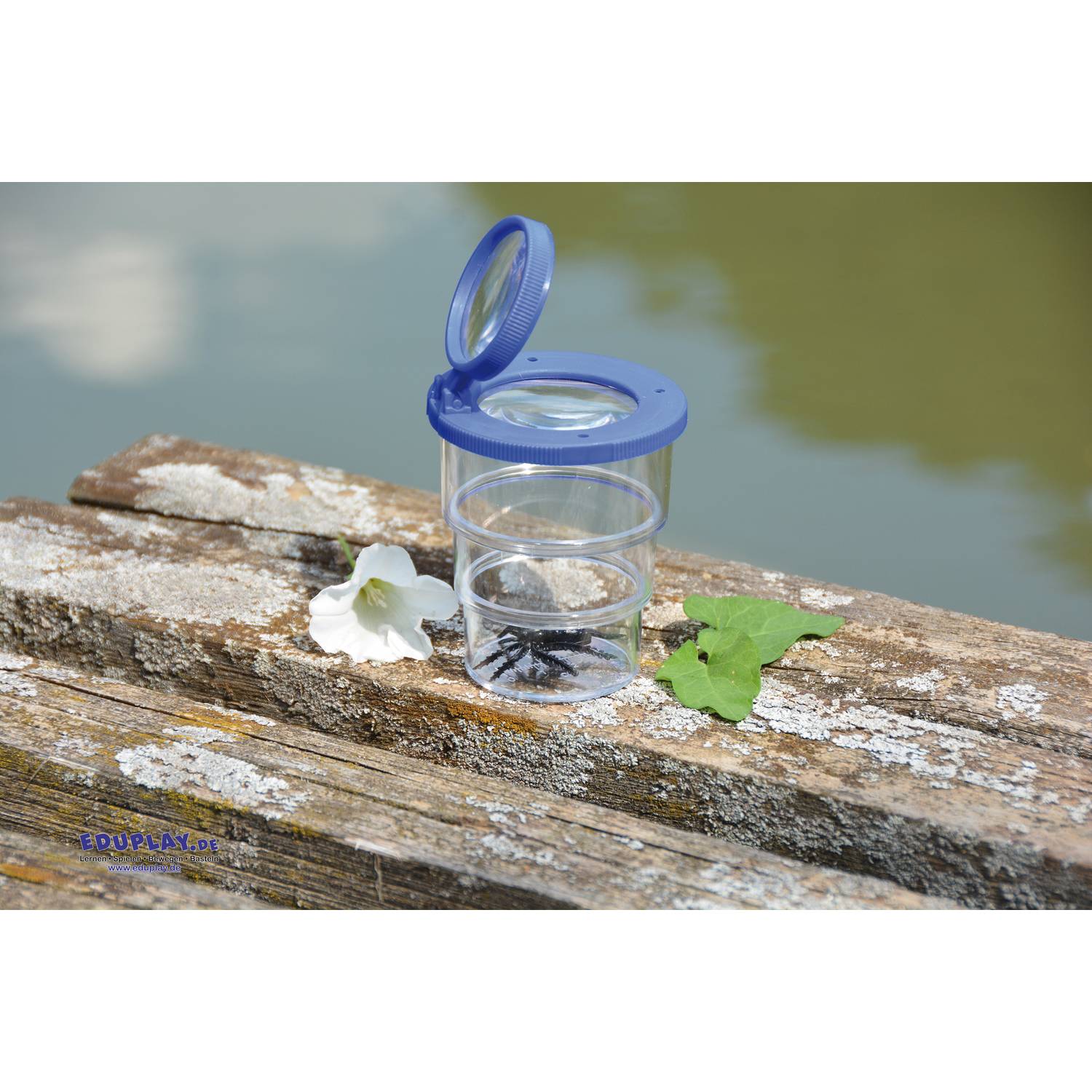 EDUPLAY 150118 Lupendose Teleskop, blau