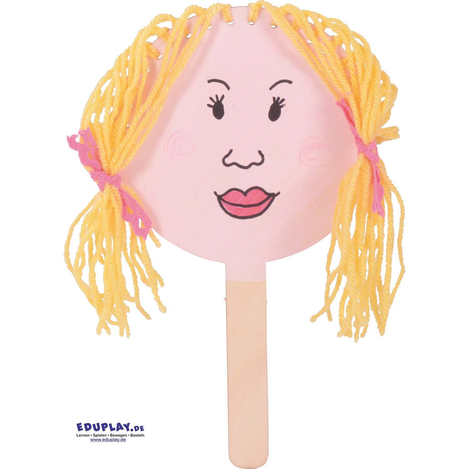 EDUPLAY 210278 Deko Paddles, Ø 12,5 x 24 cm, natur, 15-teilig (1 Set)