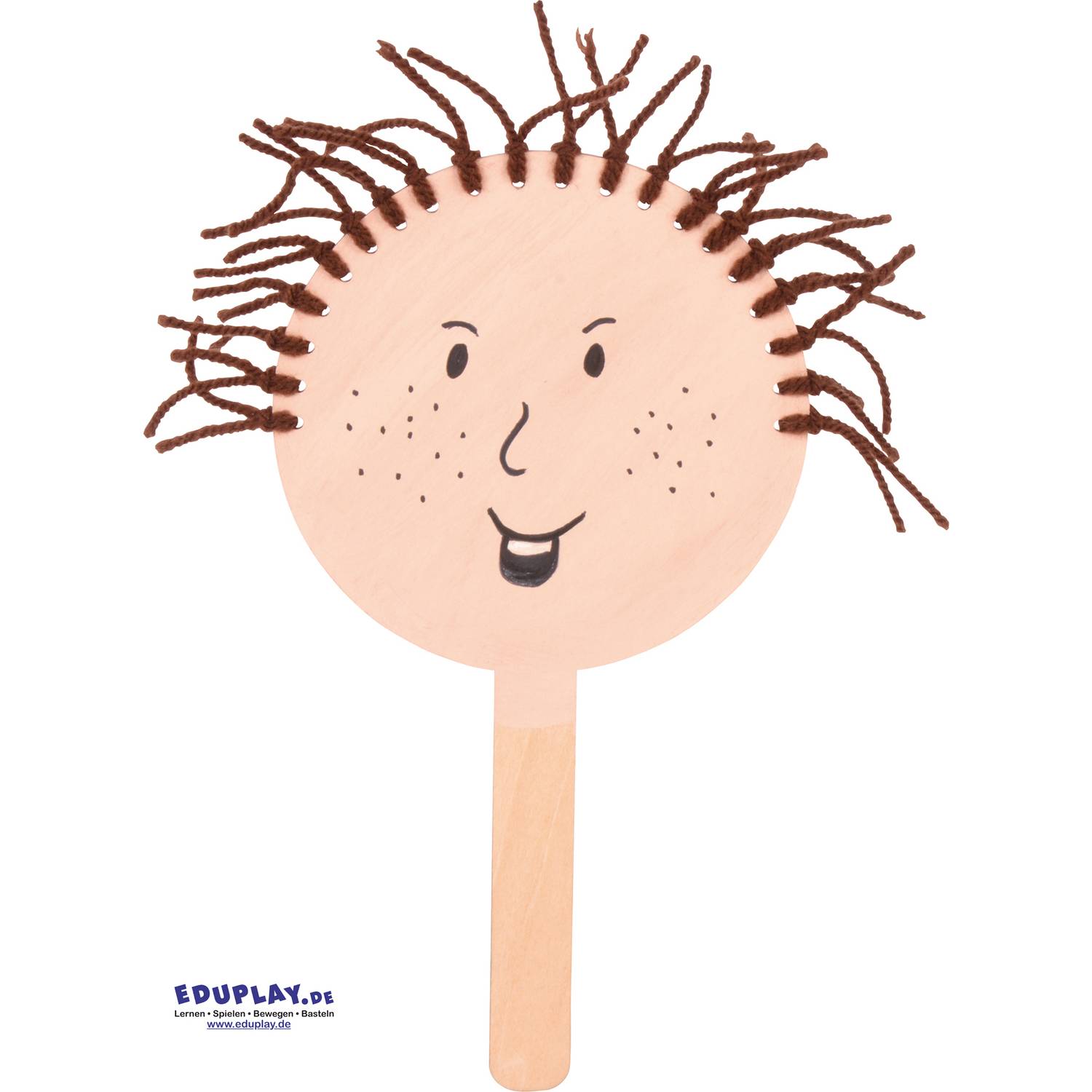 EDUPLAY 210278 Deko Paddles, Ø 12,5 x 24 cm, natur, 15-teilig (1 Set)