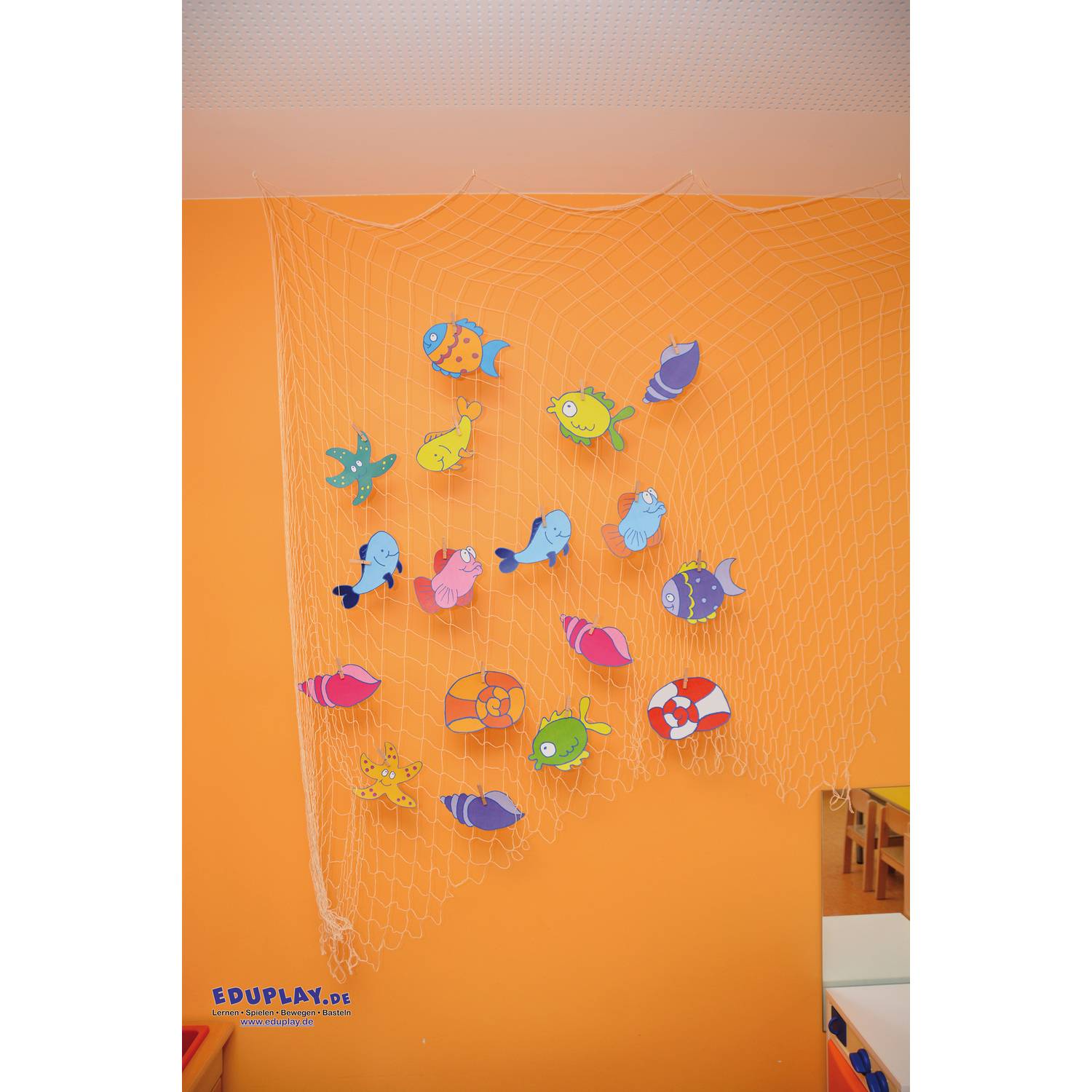 EDUPLAY 110388 Fischernetz natur, natur